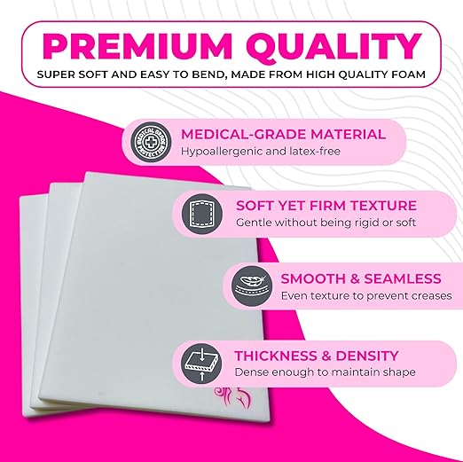 Premium Medical-Grade Lipo Foam Pads – Hypoallergenic Latex-Free, Soft Yet Firm, Smooth and Seamless