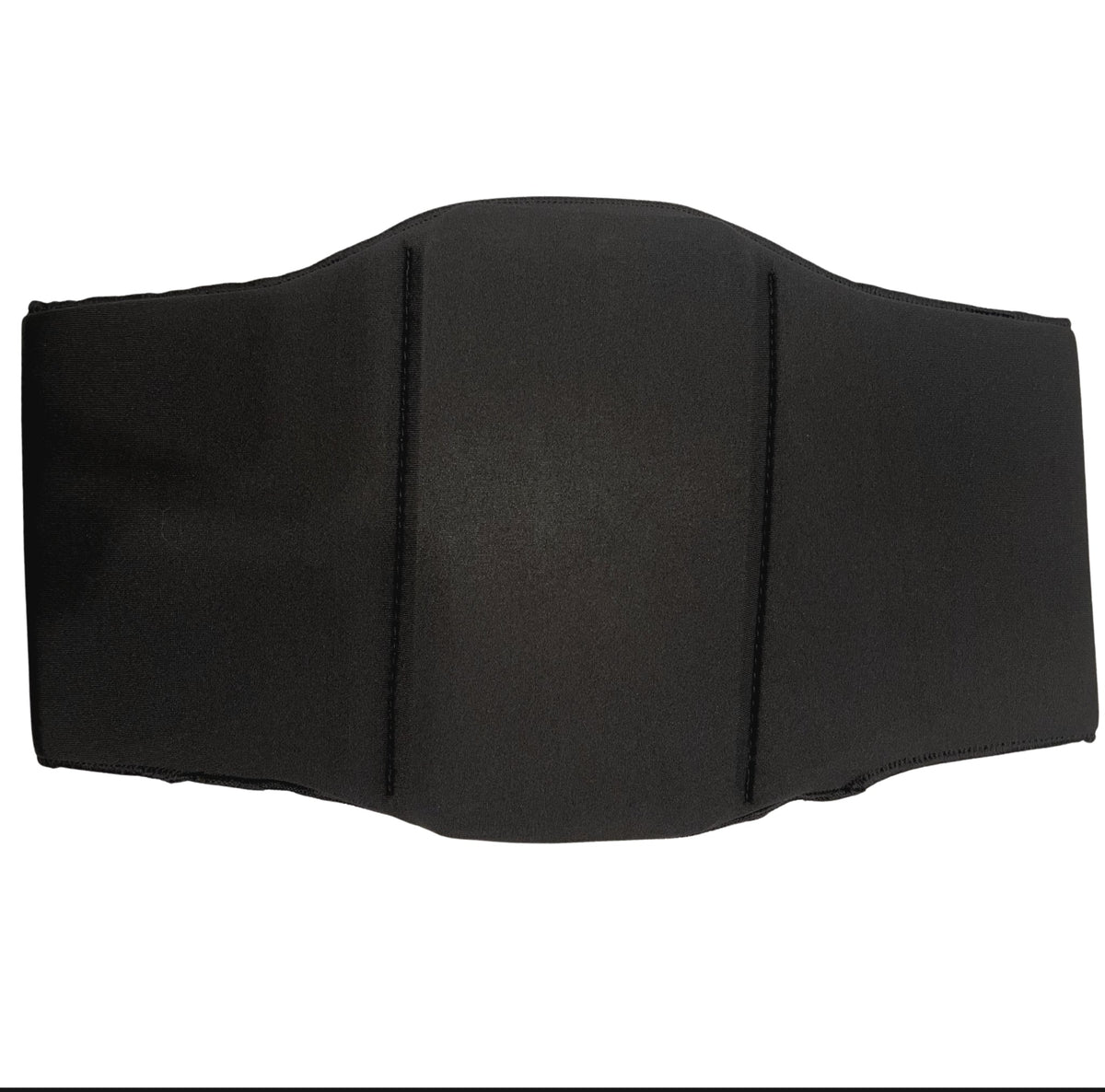 Abdominal 360 Ab Board Wrap Front View – Black Neoprene Lipo Foam Compression Wrap with Velcro Closure