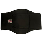 Abdominal 360 Lipo Foam Wrap Angled View – Black Neoprene Ab Board Wrap for Post-Surgery Waist Compression