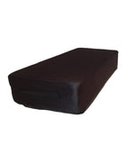 My Booty Pillow Flat BBL Recovery Pillow Angled View – Black Foam Post-Surgery Sitting Cushion