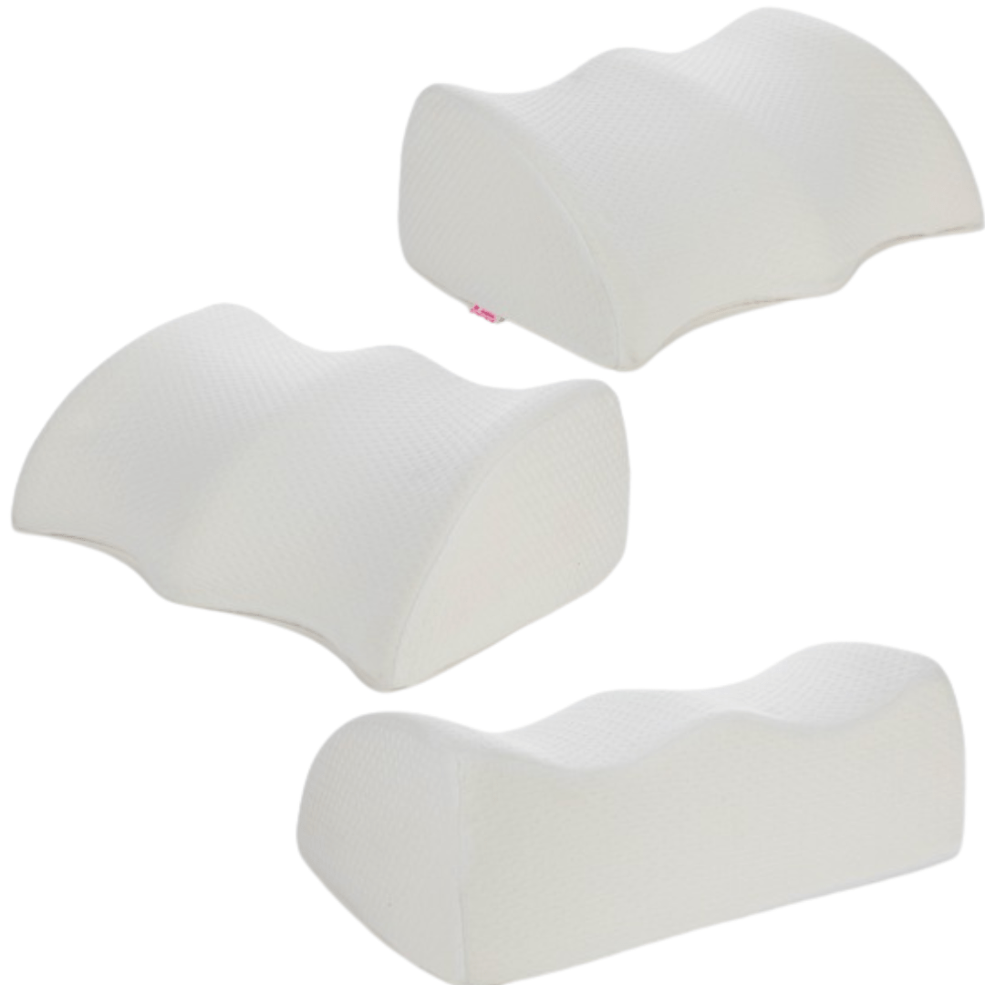 XXL White BBL Pillow – Large Ergonomic Foam Sitting Cushion for Post-Surgery Car and Gaming Chair Use 